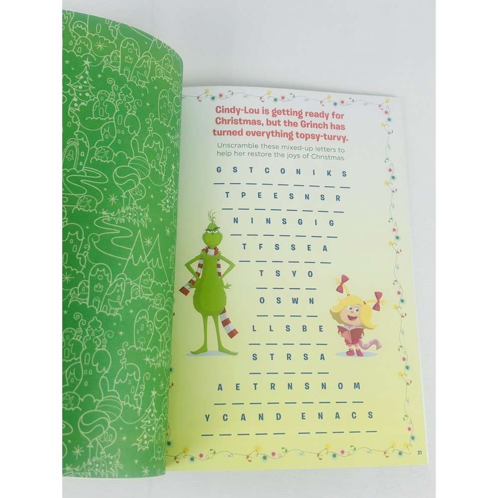 Dr. Seuss The Grinch A Wonderfully Awful Sticker Book 500 Stickers Christmas NEW - Picture 8 of 12
